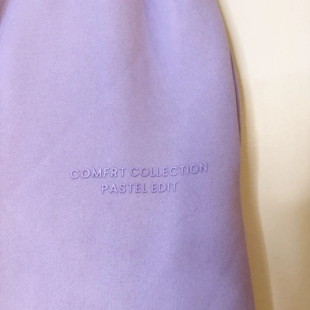 Comfrt Comfort‎ Collection Pastel Edit Purple Fleece Jogger Pants Pockets M